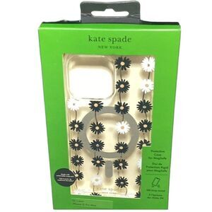 Kate Spade iPhone 15 Pro Max MagSafe Case Hard Shell Scattered Flowers NEW
